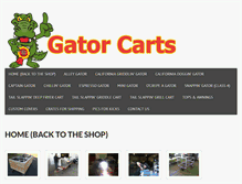 Tablet Screenshot of gatorcarts.com